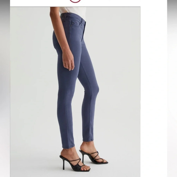 AG Women’s Prima Mid Rise Blue Cigarette Ankle Pants Size 30R NWT - Picture 3 of 11